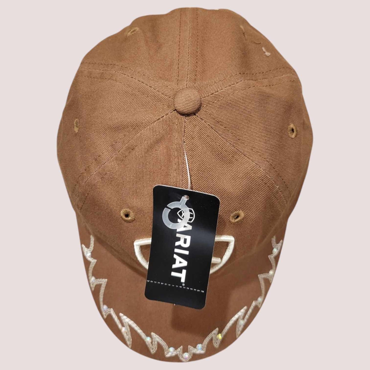 Ariat Ladies Embroidered Crystal Brown Cap