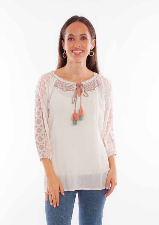 Scully Delicate Embroidered Blouse